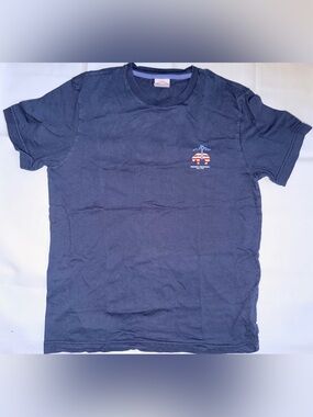 Brooks Brothers Navy Blue T-Shirt with Red & White Anchor Logo